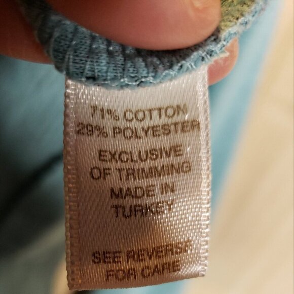 BKE Lounge Womens Grey Teal Long Sleeve Top Medium - Picture 7 of 7